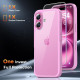 Протиударний чохол для iPhone 16 Plus з захисним склом 9H