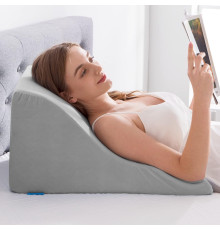 Ергономічна подушка-клин NOFFA для спини з піною Memory Foam