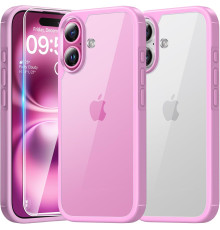 Протиударний чохол для iPhone 16 Plus з захисним склом 9H