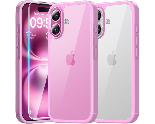 Протиударний чохол для iPhone 16 Plus з захисним склом 9H