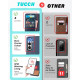 Чохол-книжка TUCCH для Galaxy S24 зі штучної шкіри