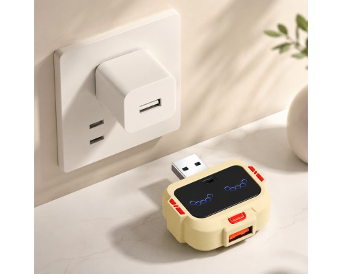 USB вимикач з керуванням хлопком для USB-пристроїв, без Wi-Fi та додатка