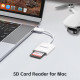 Картридер USB Type-C для SD карт пам'яті для iPhone, MacBook, iPad, Android та ноутбуків