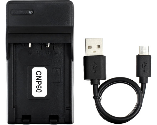 USB зарядний пристрій для акумулятора NP-60 фотоапаратів Casio Exilim