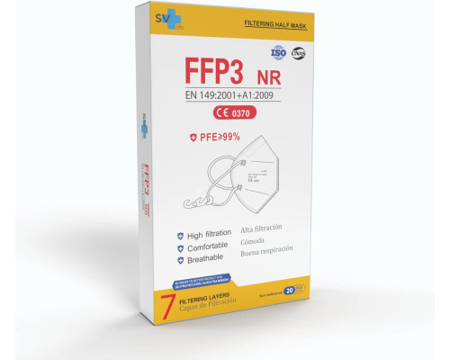 Одноразові маски FFP3 SV life (Комплект 20шт)