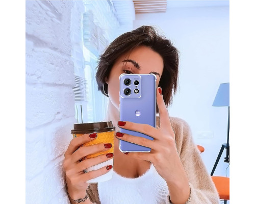 Прозорий силіконовий чохол ivoler для Motorola Moto Edge 50 Pro