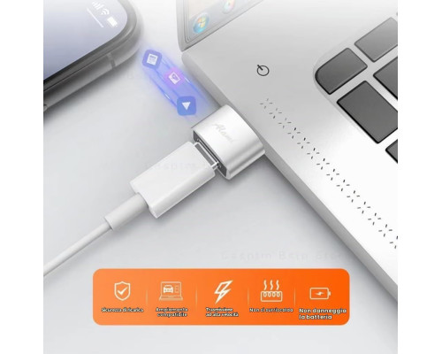 Комплект перехідників USB Type-A на USB Type-C для пристроїв Apple та Samsung 3 шт.