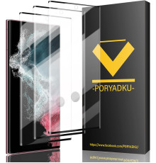 Комплект захисного скла V-PORYADKU для Samsung Galaxy S22 Ultra 5G (3 шт)