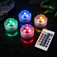 Підводні RGB LED світильники для басейну з пультом, на батарейках, комплект 4 шт