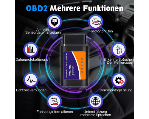 Автосканер OBD2 Bluetooth Beizkna для iOS / Android / Windows діагностичний адаптер
