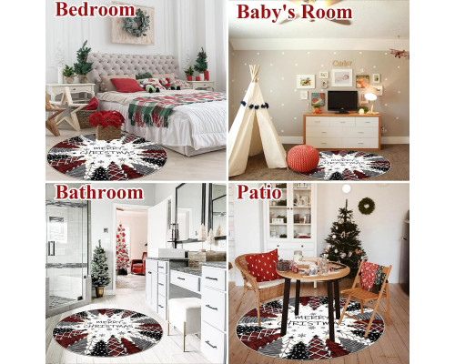 Килим U'Artlines Christmas Round Area Rug