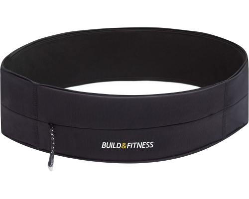 Поясна сумка для бігу Build & Fitness з кишенями на блискавці (Розмір S)