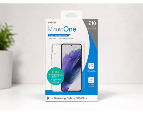 Комплект чохол та захисне скло Minute One для Samsung Galaxy S23 Plus