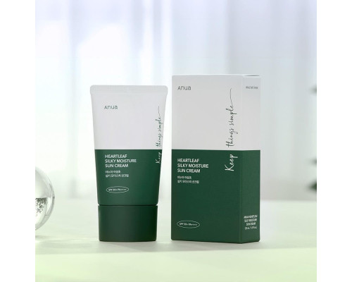 Сонцезахисний крем Anua Heartleaf Silky Moisture 50 мл