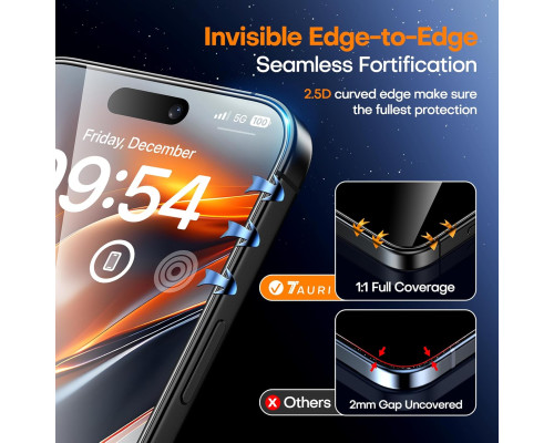 Захисне скло з 3D покриттям для iPhone 16 Pro Max