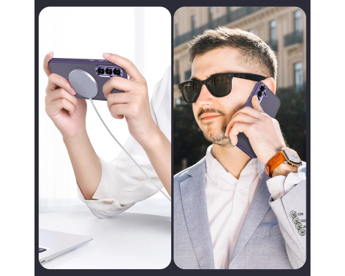 Захисний чохол Magnetic Design з MagSafe + захисне скло для Samsung Galaxy S24