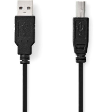 USB-Кабель NEDIS USB 2.0 (роз’єми A–B) для принтера/сканера/жорсткого диска