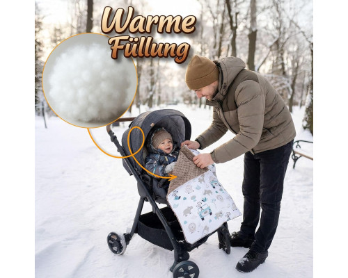 Дитячий плед-ковдра Totsy Baby 75 x 100 см Олень (Deer - Winter)