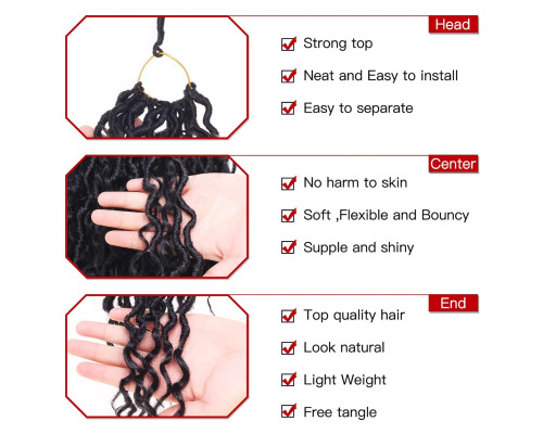 Волосся для плетіння XTREND River Goddess Faux Locs 14