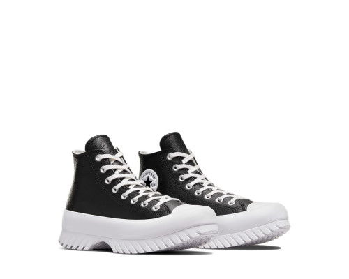 Жіночі кеди Converse Chuck Taylor All Star Lugged 2.0 Leather High Black White A03704C