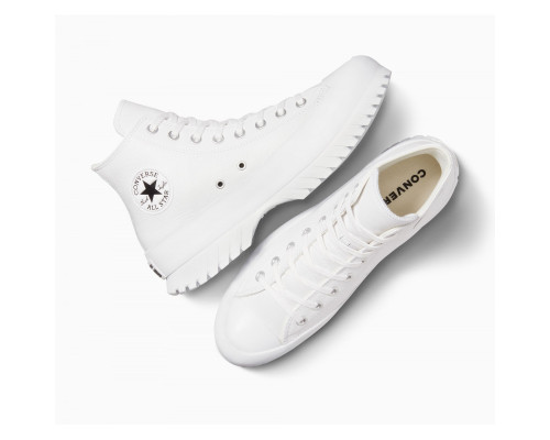 Жіночі кеди Converse Chuck Taylor All Star Lugged 2.0 Leather High White Black A03705C