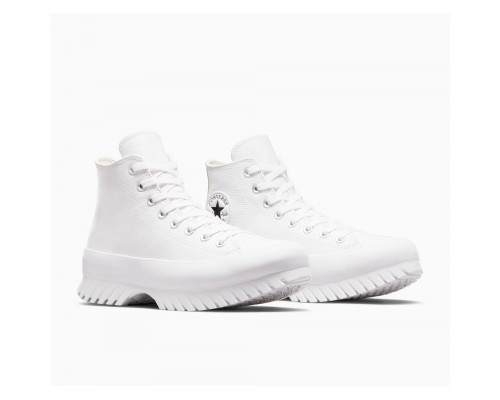 Жіночі кеди Converse Chuck Taylor All Star Lugged 2.0 Leather High White Black A03705C