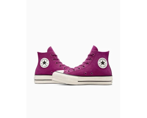 Жіночі кеди Converse Chuck Taylor All Star Lift Platform High Colorful Suede Quantum Violet A11143C