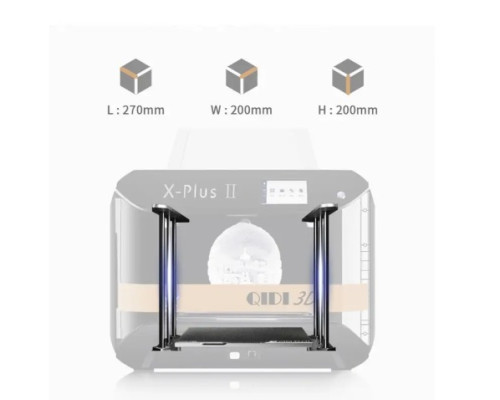 Професійний 3D принтер Qidi Tech X-Plus II друк з нейлону/вуглецевого волокна
