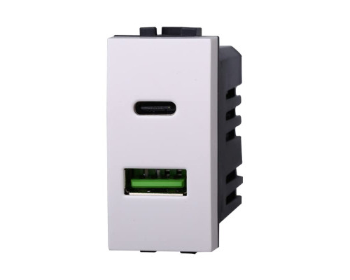 USB-розетка ZOREI USB типу C + USB-A 3.1A