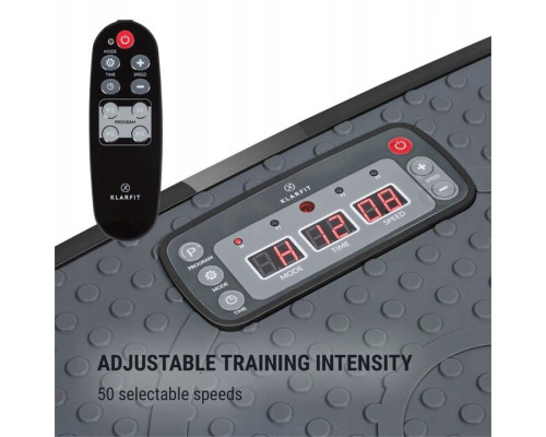 Вібраційний тренажер Klarfit Vib 1000, 3 програми, чорний (10032162)