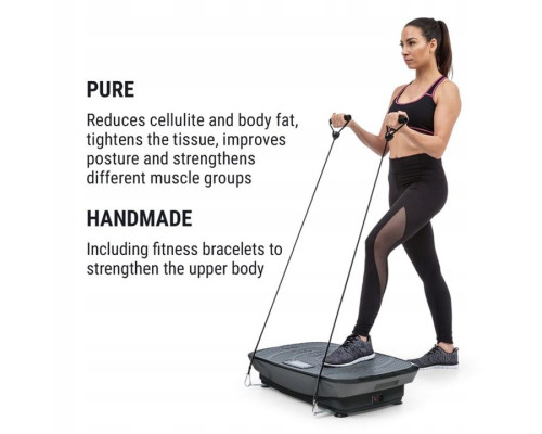 Вібраційний тренажер Klarfit Vib 1000, 3 програми, чорний (10032162)