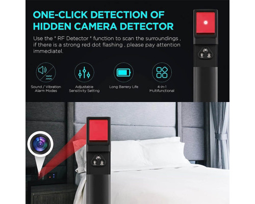 Детектор прихованої камери, жучків, GPS-трекерів X13, 1 МГц-8 ГГц