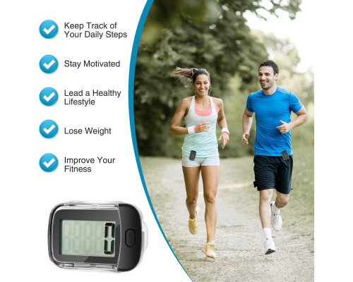 Цифровий 3D-крокомір для ходьби та бігу Blingbin з РК-дисплеєм