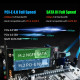 Адаптер GLOTRENDS PA12 Dual M.2 SSD PCIe X4 без радіатора для одного M.2 NVMe SSD та одного M.2 SATA SSD