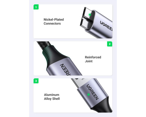 Кабель UGREEN Micro USB 3.0