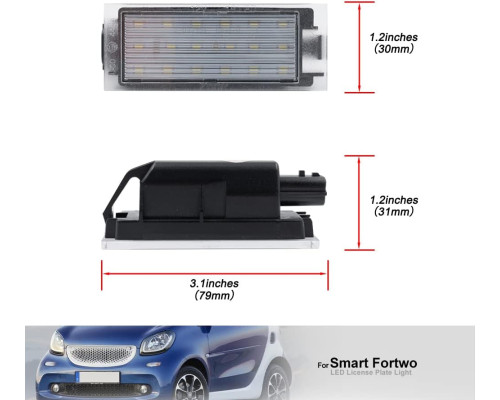Світлодіодні лампи номерного знака для Mercedes Smart Fortwo 4159062300
