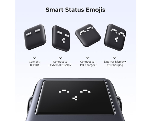 Концентратор UGREEN Uno 6 в 1 USB-C з портами передачі даних 10 Гбіт/с USB-C та USB-A