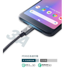 Кабель RAMPOW USB Type-C 2 м