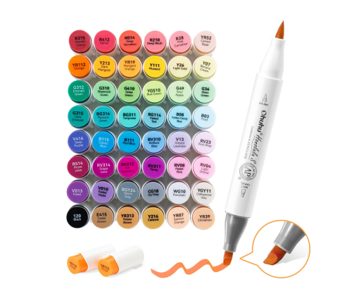 Маркери для мистецтва з подвійними наконечниками