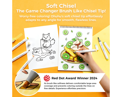 Маркери для мистецтва з подвійними наконечниками