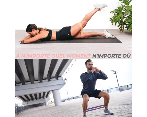 Комплект фітнес-стрічок Elastic Fitness Band Coresteady
