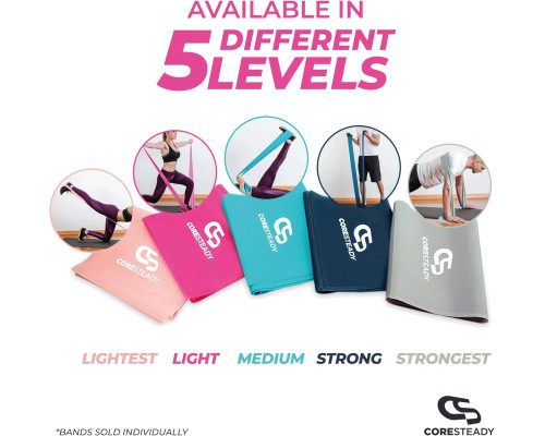 Стрічка-еспандер Coresteady Resistance Band 1,3 м рожева