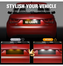 Світлодіодні ліхтарі підсвічування номерного знаку OZ-LAMPE для Audi (Комплект 2шт)