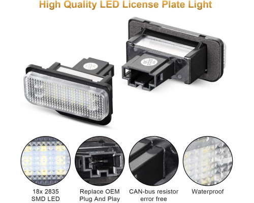 Світлодіодне підсвічування номерного знаку OZ-LAMPE для Mercedes-Benz (комплект 2 шт)