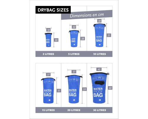 Outdoor Dry Bag Сумка для зберігання цінних речей під час каякінгу плавання на човні рафтингу риболовлі плавання 30 літрів DonDon