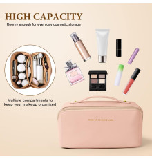 Дорожня косметичка Aucuu Premium PU (рожевий)