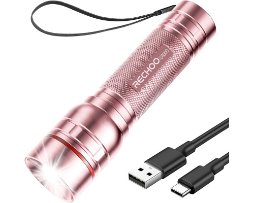 Ліхтар високої яскравості RECHOO Bright Flash Light Pink