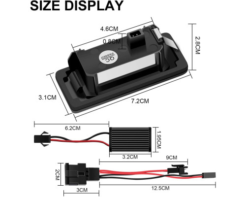 Світлодіодна лампа WinPower Error Free 24 SMD для підсвічування номерного знака (Комплект 2шт)