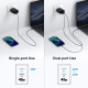 Зарядний пристрій CREAPICO Dual USB C потужністю 45 Вт та кабелем Type C