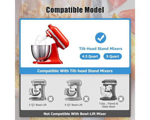 Плоска лопатка з покриттям K45B для міксера KitchenAid